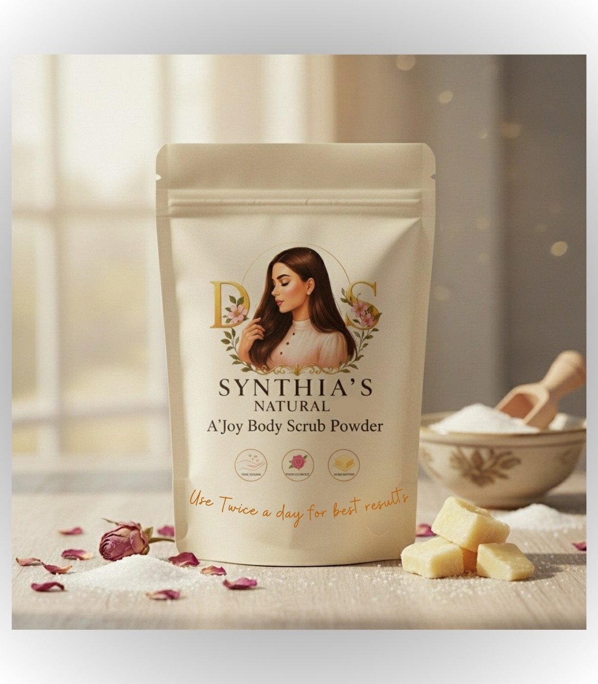 Synthia's Natural Joy Body Scrub: Pure Herbal Skin Revitalization - Launching Soon - Image 2