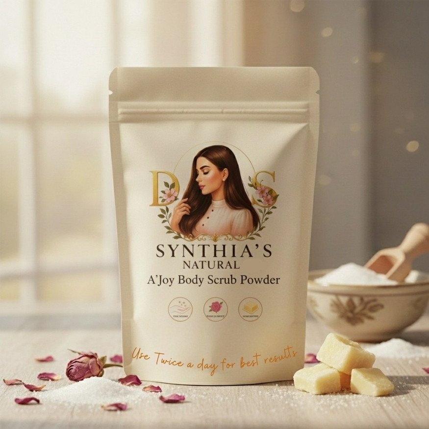 Synthia's Natural Joy Body Scrub: Pure Herbal Skin Revitalization - Launching Soon