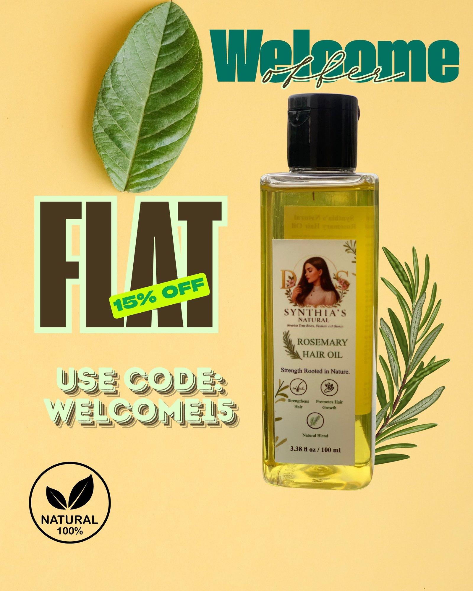 Synthia's Natural Rosemary Oil - Image 4