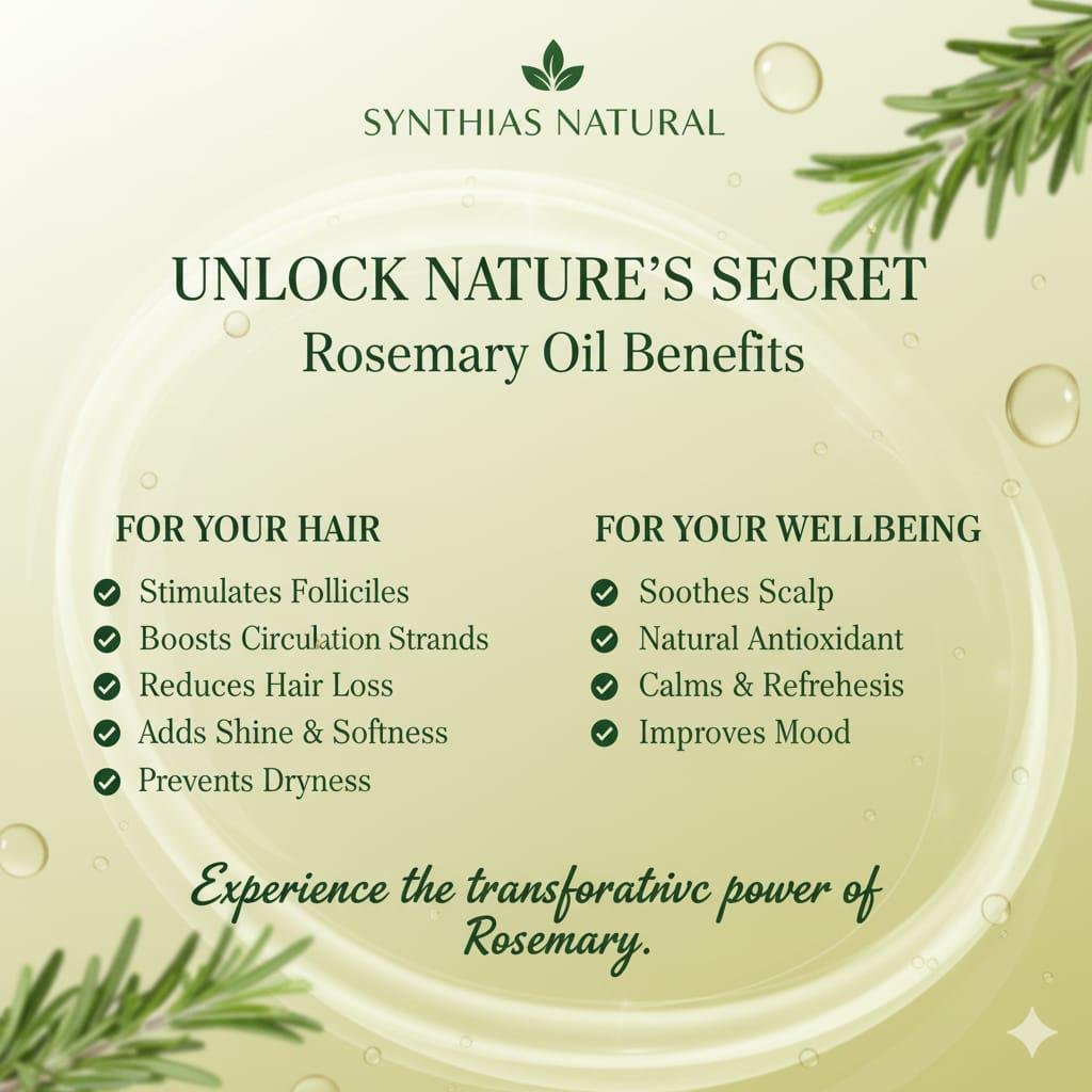 Synthia's Natural Rosemary Oil - Image 2